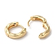 Brass Textured Hoop Earrings EJEW-K247-10G-2