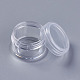Tarro de crema de plástico ps recargable transparente de 5g CON-WH0053-01-4