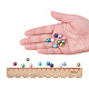 Cuentas de perlas de vidrio redondas perladas ecológicas de 10 color HY-PH0004A-8mm-01-3