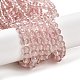 Chapelets de perles en verre transparent drawbench GLAD-Q012-6mm-02-1