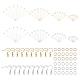 UNICRAFTALE About 60 Sets 2 Colors DIY Earring Making Finding Kits 304 Stainless Steel Earring Hooks with Eye Pins and Open Jump Rings for Earring Jewelry Making DIY-UN0003-09-1