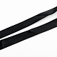 ナイロン糸IDカードネックストラップカードホルダー  バッジホルダーストラップ  プラスチック製の留め金付き  ブラック  750x20mm X-AJEW-R035-2.0cm-03-3