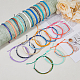 Fibloom 6 ensembles de bracelets à cordon tressé en nylon de 6 styles BJEW-FI0001-34-5