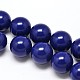 Dyed Lapis Lazuli Round Beads Strands G-N0139-01-18mm-1