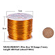 BENECREAT 18 Gauge(1mm) Aluminum Wire 492 FT(150m) Anodized Jewelry Craft Making Beading Floral Colored Aluminum Craft Wire - Gold AW-BC0001-1mm-03-5