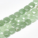 Natürlichen grünen Aventurin Perlen Stränge G-S357-D02-05-1