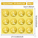 34 feuille d'autocollants en relief en feuille d'or auto-adhésive DIY-WH0509-033-2