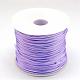 ナイロン糸  ラットテールサテンコード  紫色のメディア  1.0mm  約76.55ヤード（70m）/ロール NWIR-R025-1.0mm-672-1