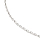 304 collier chaîne forçat en acier inoxydable pour femme NJEW-G104-04P-2