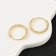 Фактурные серьги-кольца из латуни EJEW-F378-03B-G-3
