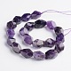 Nuggets Natural Amethyst Beads Strands G-D770-05-2