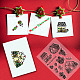 CRASPIRE Christmas Gingerbread Man Clear Rubber Stamps House Candy Merry Christams Holiday Transparent Silicone Seals Stamp Xmas Journaling Card Making DIY Scrapbooking Photo Album Decor 6.3 x 4.3inch DIY-WH0448-0086-4
