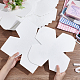 OLYCRAFT 20Pcs 2 Style Cozy Pre Cut Batting 9.7x9.7 Inch Microwave Quilt Batting Fabric Batting for Quilting Bow Template Bowl Wrap Cut for Kitchen Craft Stencil Fold Cut on Template DIY-OC0011-47-3