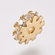 Brass Micro Pave Cubic Zirconia Beads KK-I614-058-3