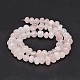 Naturelle quartz rose pierres précieuses pépites brins de perles G-J337-39-2