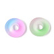 Gummierten Stil Acryl-Perlen OACR-N011-019-2