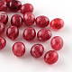 Perles acryliques ovales d'imitation pierre précieuse OACR-R038-08-1