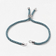 Création de bracelets à cordon torsadé en nylon MAK-K006-P-2
