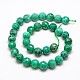 Dyed Natural Peacock Agate Round Bead Strands G-N0081-F12mm-09-3