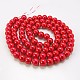 Glass Pearl Beads Strands HY-3D-B70-2