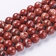 Chapelets de perles en jaspe rouge naturel G-G542-12mm-15-1