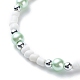 Plastic & Glass Pearl & Seed Beaded Bracelet and Necklace SJEW-JS01255-7
