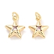 Подвеска из латуни с фианитами KK-P271-38B-02G-1