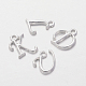 Pendenti in lega placcata color argento PALLOY-J718-01S-2