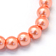 Perlas de perlas redondas de perlas de vidrio perlado pintado X-HY-Q330-8mm-77-2