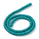 Kunsttürkisfarbenen Perlen Stränge G-H263-04A-2
