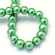 Chapelets de perle en verre peint de cuisson HY-Q003-3mm-69-4