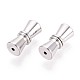 925 стерлингового серебра винтовые застежками STER-T008-50S-02-2