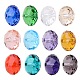 Chapelets de perles à facettes rondelle imitation cristal autrichien G-PH0003-08-2