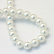 Backen gemalt pearlized Glasperlen runden Perle Stränge HY-Q003-4mm-01-4