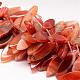 Chapelets de perles rouges en agate naturelle G-K115-92-1