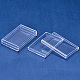 クリアプラスチックビーズ収納ケース  直方体の  透明  9.1x6.1x1.9cm  9個/セット CON-BC0004-58-3