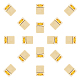 SUPERFINDINGS 50PCS 5mm Loose Cube Spacer Beads Golden Brass Beads Plated Metal Spacers for Jewelry Making Bracelets Necklaces Earring KK-FH0001-76G-1