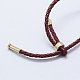 Braided Leather Cord Bracelets BJEW-E319-11-2