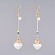 Boucles d'oreilles en perles d'imitation acrylique EJEW-JE03901-M-2
