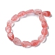Cherry Quartz Glass Beads Strands G-M418-A04-01-3