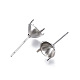 316 Surgical Stainless Steel Stud Earring Setting STAS-S117-023D-3