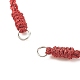 Braided Polyester Cord Bracelet AJEW-JB01122-3