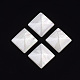 樹脂カボション  模造シェル  正方形  アンティークホワイト  16.5x16.5x5mm RESI-T039-033A-1