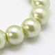 Abalorios de perla de vidrio perlados redondos X-HY-10D-B04-1