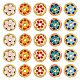 Dicosmétique 20 pièces 5 couleurs perles creuses en alliage ENAM-DC0001-41-1