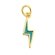 Подвески из латуни с эмалью в стойку KK-U021-16D-G-1