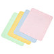 Globleland 4Pcs 4 Colors Suede Fabric Glasses Cleaning Cloth FIND-GL0001-01-1