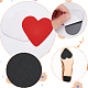 GORGECRAFT 8 Pairs 2 Colors Anti Slip Shoe Grip Stickers Non-Slip Heart Shape Shoe Stickers Red Black Rubber Bottom Sole Grip for Women Men High Heel Shoe Protector Wear Out Slipping FIND-GF0005-03-6