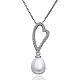 Beau laiton strass et imitation perle pendentifs pour petite amie meilleur cadeau KY-BB10206-1