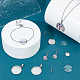 UNICRAFTALE DIY Blank Dome Jewelry Set Making Kit Blank Pendant Cabochons Settings & Earring Hooks & Slider Bracelet Making and Chain Necklace Jump Ring for DIY Bracelet Necklace Jewelry Making DIY-UN0050-27-2